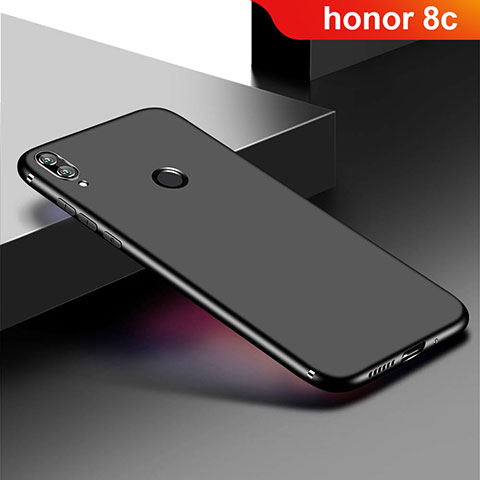 Funda Silicona Ultrafina Goma Carcasa S01 para Huawei Honor Play 8C Negro