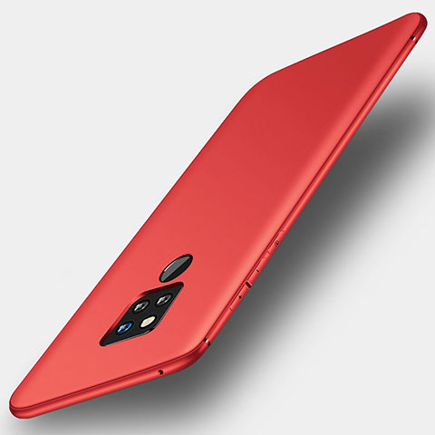 Funda Silicona Ultrafina Goma Carcasa S01 para Huawei Mate 20 X Rojo