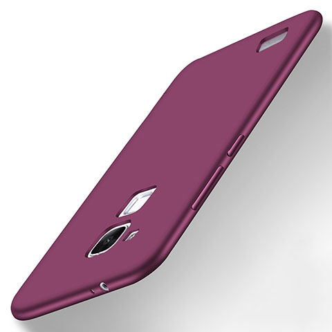 Funda Silicona Ultrafina Goma Carcasa S01 para Huawei Mate 7 Morado