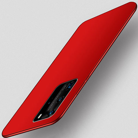 Funda Silicona Ultrafina Goma Carcasa S01 para Huawei P40 Pro Rojo