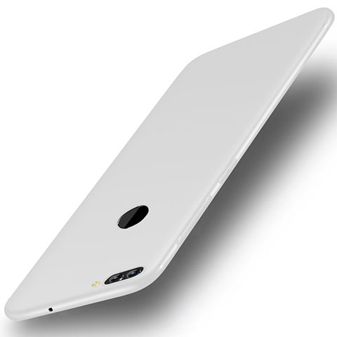 Funda Silicona Ultrafina Goma Carcasa S01 para Huawei Y9 (2018) Blanco