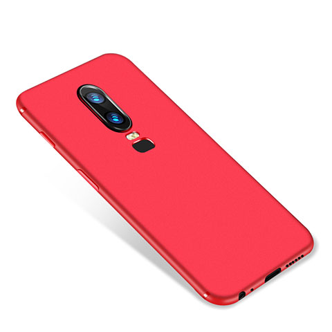 Funda Silicona Ultrafina Goma Carcasa S01 para OnePlus 6 Rojo
