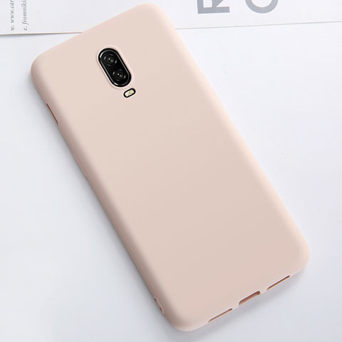 Funda Silicona Ultrafina Goma Carcasa S01 para OnePlus 6T Oro