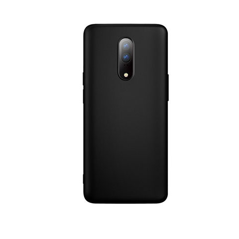 Funda Silicona Ultrafina Goma Carcasa S01 para OnePlus 7 Negro