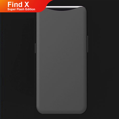 Funda Silicona Ultrafina Goma Carcasa S01 para Oppo Find X Super Flash Edition Negro