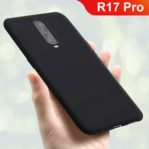 Funda Silicona Ultrafina Goma Carcasa S01 para Oppo R17 Pro Negro