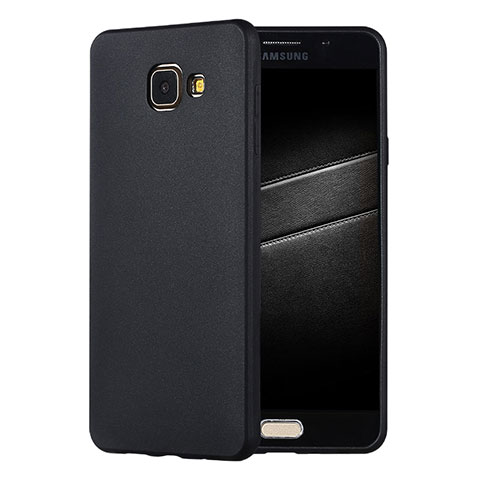 Funda Silicona Ultrafina Goma Carcasa S01 para Samsung Galaxy A7 (2016) A7100 Negro