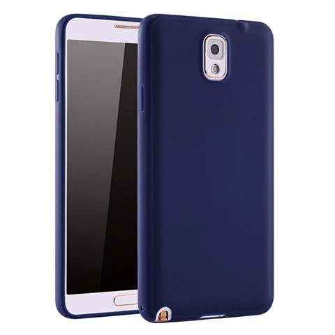 Funda Silicona Ultrafina Goma Carcasa S01 para Samsung Galaxy Note 3 N9000 Azul
