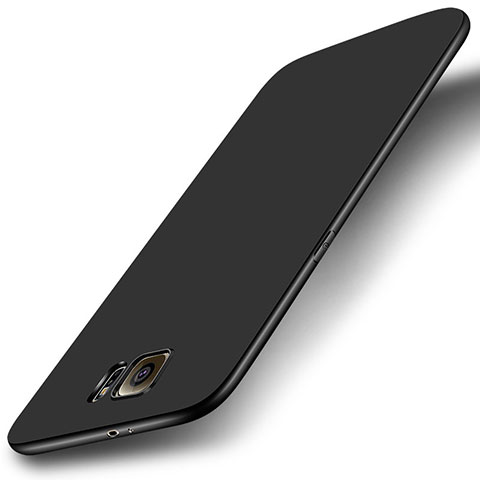 Funda Silicona Ultrafina Goma Carcasa S01 para Samsung Galaxy S6 Duos SM-G920F G9200 Negro