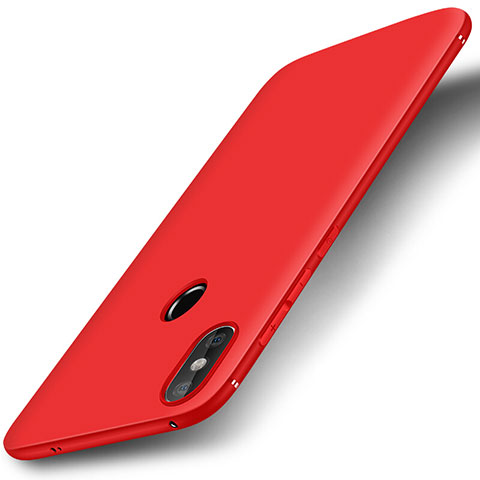 Funda Silicona Ultrafina Goma Carcasa S01 para Xiaomi Mi A2 Lite Rojo