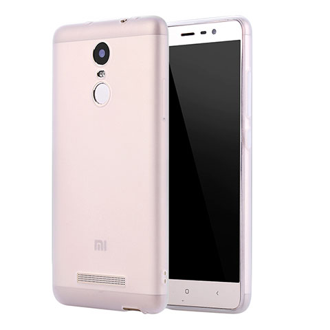 Funda Silicona Ultrafina Goma Carcasa S01 para Xiaomi Redmi Note 3 Claro