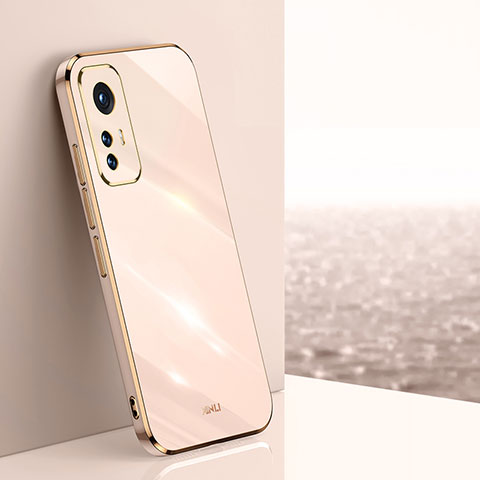 Funda Silicona Ultrafina Goma Carcasa S02 para Xiaomi Mi 12 5G Oro