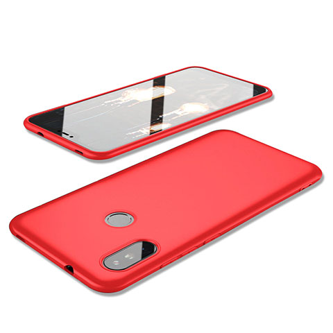 Funda Silicona Ultrafina Goma Carcasa S02 para Xiaomi Redmi 6 Pro Rojo