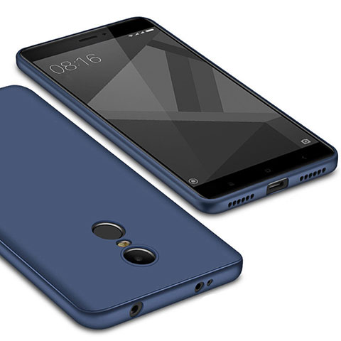 Funda Silicona Ultrafina Goma Carcasa S02 para Xiaomi Redmi Note 4X Azul