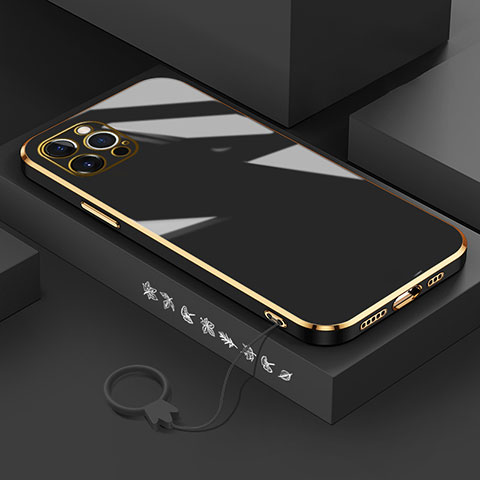 Funda Silicona Ultrafina Goma Carcasa S03 para Apple iPhone 14 Pro Max Negro