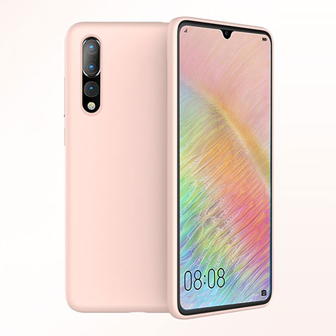 Funda Silicona Ultrafina Goma Carcasa S03 para Huawei P20 Pro Oro Rosa