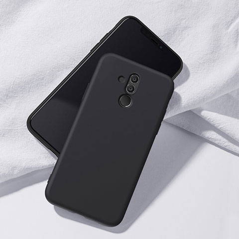 Funda Silicona Ultrafina Goma Carcasa S04 para Huawei Mate 20 Lite Negro