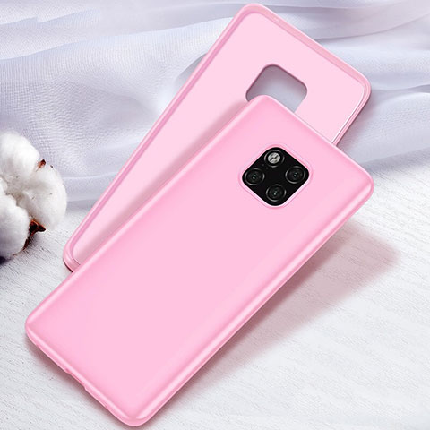 Funda Silicona Ultrafina Goma Carcasa S04 para Huawei Mate 20 Pro Rosa