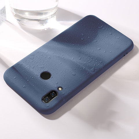 Funda Silicona Ultrafina Goma Carcasa S05 para Huawei Honor V10 Lite Azul