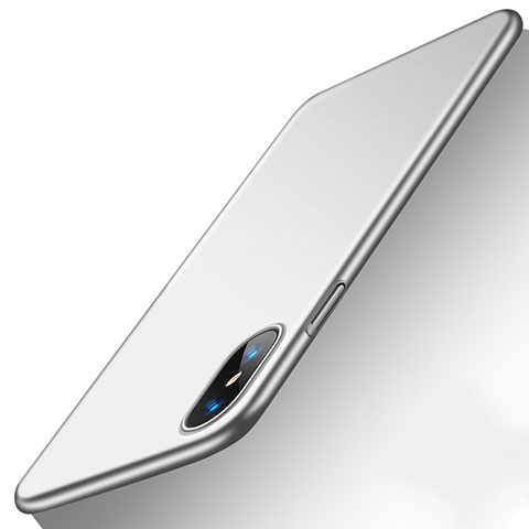 Funda Silicona Ultrafina Goma Carcasa S18 para Apple iPhone Xs Plata