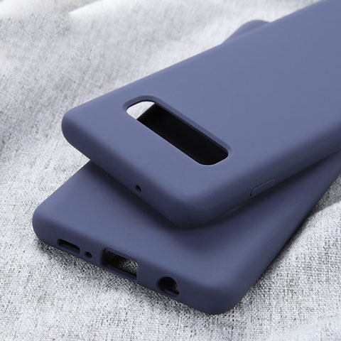 Funda Silicona Ultrafina Goma Carcasa U01 para Samsung Galaxy S10 Azul