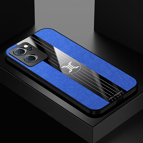 Funda Silicona Ultrafina Goma Carcasa X01L para Oppo Find X5 Lite 5G Azul