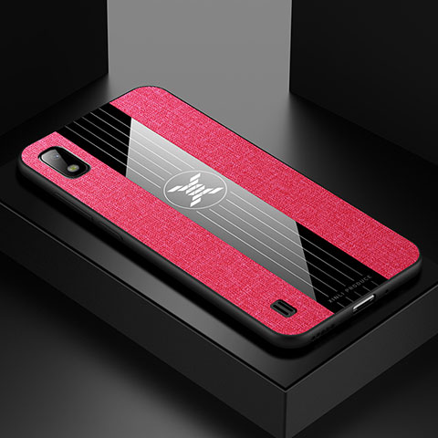 Funda Silicona Ultrafina Goma Carcasa X01L para Samsung Galaxy A10 Rojo