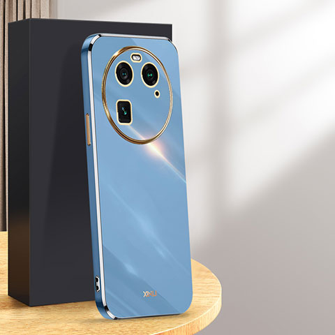 Funda Silicona Ultrafina Goma Carcasa XL1 para Oppo Find X6 Pro 5G Azul