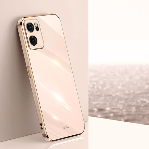 Funda Silicona Ultrafina Goma Carcasa XL1 para Oppo Reno7 5G Oro