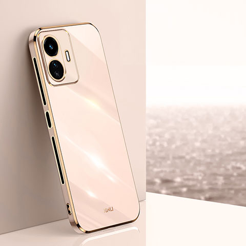 Funda Silicona Ultrafina Goma Carcasa XL1 para Vivo Y77e 5G Oro