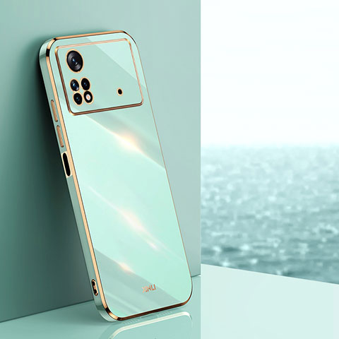 Funda Silicona Ultrafina Goma Carcasa XL1 para Xiaomi Redmi Note 11E Pro 5G Verde