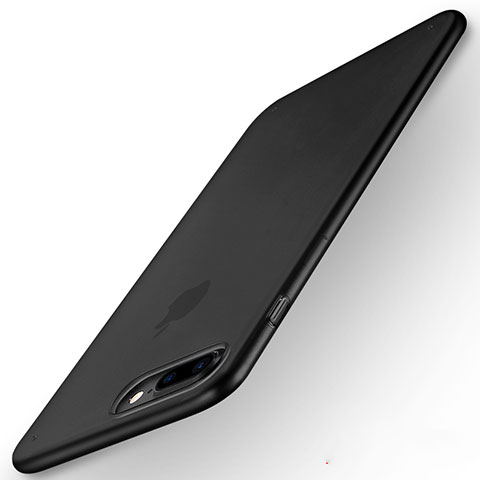 Funda Silicona Ultrafina Goma D03 para Apple iPhone 8 Plus Negro