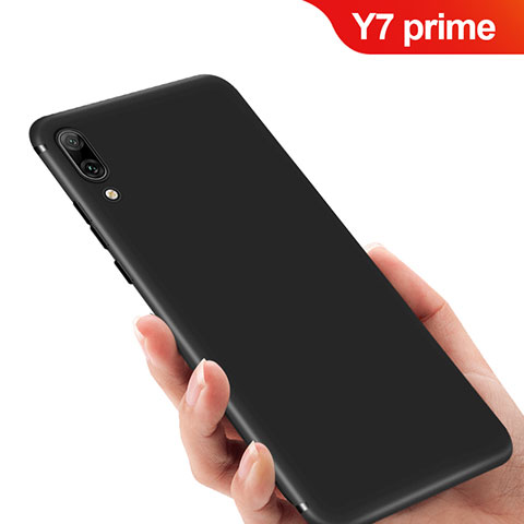 Funda Silicona Ultrafina Goma para Huawei Y7 Prime (2019) Negro