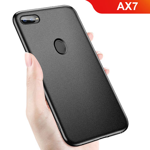 Funda Silicona Ultrafina Goma para Oppo AX7 Negro