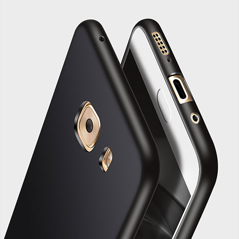 Funda Silicona Ultrafina Goma para Samsung Galaxy C9 Pro C9000 Negro