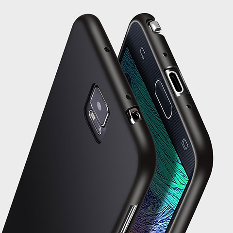 Funda Silicona Ultrafina Goma para Samsung Galaxy Note 4 SM-N910F Negro