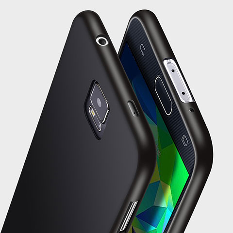 Funda Silicona Ultrafina Goma para Samsung Galaxy S5 Duos Plus Negro