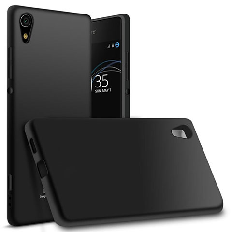 Funda Silicona Ultrafina Goma para Sony Xperia XA1 Ultra Negro