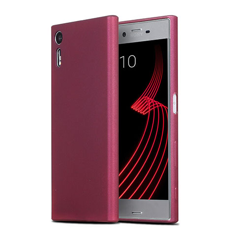 Funda Silicona Ultrafina Goma para Sony Xperia XZ Rojo