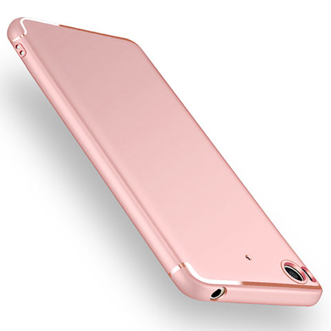 Funda Silicona Ultrafina Goma para Xiaomi Mi 5S Oro Rosa