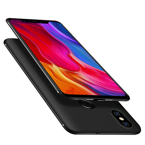 Funda Silicona Ultrafina Goma para Xiaomi Mi 8 Negro