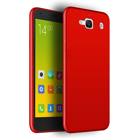 Funda Silicona Ultrafina Goma para Xiaomi Redmi 2 Rojo