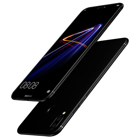Funda Silicona Ultrafina Goma S02 para Huawei P Smart+ Plus Negro