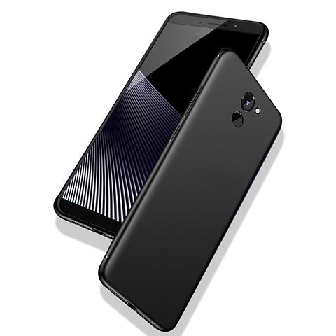 Funda Silicona Ultrafina Goma S02 para Huawei Y7 Prime Negro