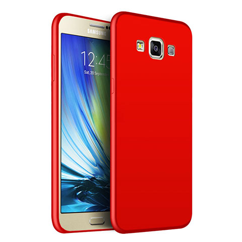 Funda Silicona Ultrafina Goma S02 para Samsung Galaxy A7 SM-A700 Rojo