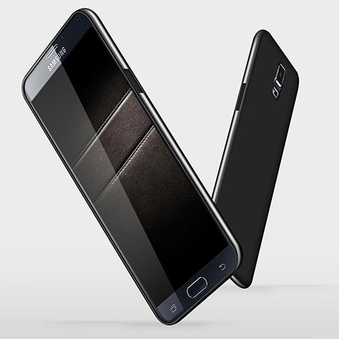 Funda Silicona Ultrafina Goma S02 para Samsung Galaxy Note 4 Duos N9100 Dual SIM Negro
