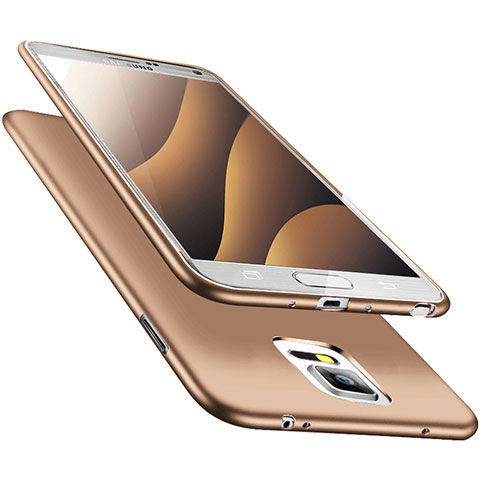 Funda Silicona Ultrafina Goma S02 para Samsung Galaxy Note 4 Duos N9100 Dual SIM Oro