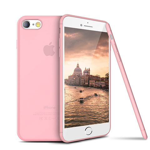 Funda Silicona Ultrafina Goma S03 para Apple iPhone SE (2020) Rosa