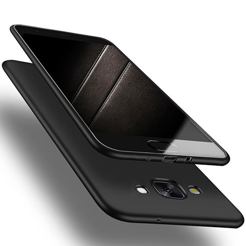 Funda Silicona Ultrafina Goma S03 para Samsung Galaxy A7 SM-A700 Negro