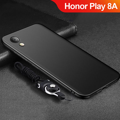 Funda Silicona Ultrafina Goma S05 para Huawei Honor Play 8A Negro